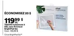 Michaels Tablette lumineuse à DEL sans fil Cricut BrightPad Go offer