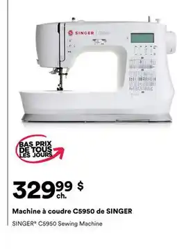 Michaels Machine à coudre C5950 de SINGER offer