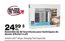 Michaels Ensemble de 50 fournitures pour techniques de dessin d'Artist's Loft offer