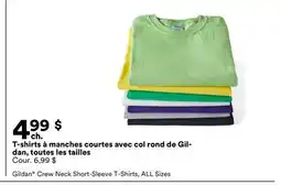 Michaels T-shirts à manches courtes avec col rond de Gildan, toutes les tailles offer