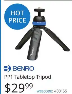 Vistek BENRO PP1 Tabletop Tripod offer