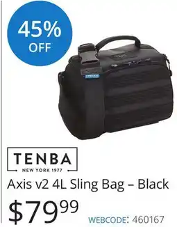 Vistek TENBA Axis v2 4L Sling Bag – Black offer