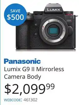 Vistek Panasonic Lumix G9 II Mirrorless Camera Body offer