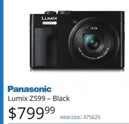 Vistek Panasonic Lumix ZS99 – Black offer
