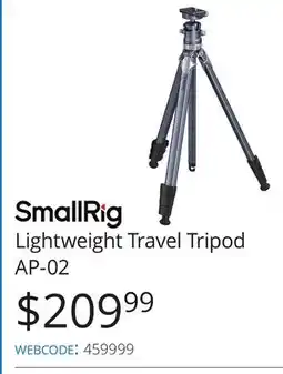 Vistek SmallRig Lightweight Travel Tripod AP-02 offer