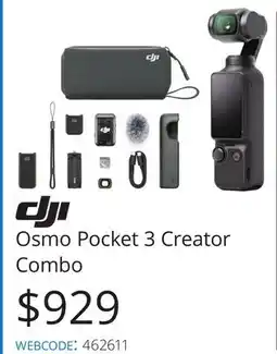 Vistek DJI Osmo Pocket 3 Creator Combo offer