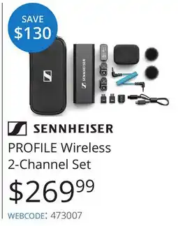 Vistek Sennheiser PROFILE Wireless 2-Channel Set offer