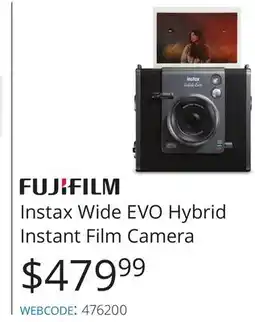 Vistek Instax Wide EVO Hybrid Instant Film Camera offer
