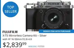 Vistek Fujifilm X-T5 Mirrorless Camera Kit – Silver with XF 16-50mm f/2.8-4.8 offer