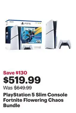 Best Buy PlayStation 5 Slim Console Fortnite Flowering Chaos Bundle offer