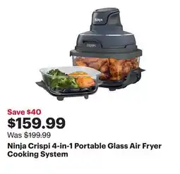 Best Buy Ninja Crispi 4-in-1 Portable Glass Air Fryer Cooking System offer