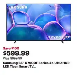 Best Buy Samsung 65 U7900F Series 4K UHD HDR LED Tizen Smart TV (UN65U7900FFXZC) - 2025 offer