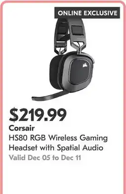 Shoppers Drug Mart HS80 RGB Wireless Gaming Headset with Spatial Audio offer