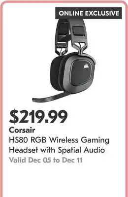 Shoppers Drug Mart HS80 RGB Wireless Gaming Headset with Spatial Audio offer