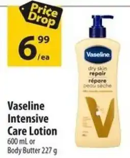 Co-op Vaseline Intensive Care Lotion or Body Butter offer