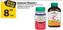 Co-op Jamieson Vitamin C, Vitamin D or Melatonin offer