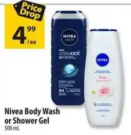 Co-op Nivea Body Wash or Shower Gel offer