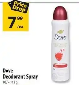 Co-op Dove Deodorant Spray offer