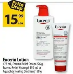 Co-op Eucerin Lotion, Eczema Relief Cream, Eczema Relief Hydrogel or Aquaphor Healing Ointment offer