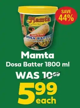 Iqbal Foods Mamta Dosa Batter offer