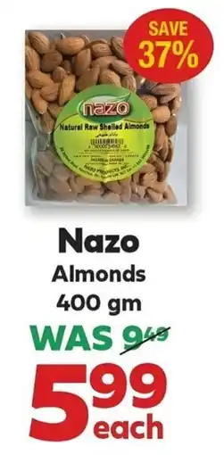 Iqbal Foods Nazo Almonds offer