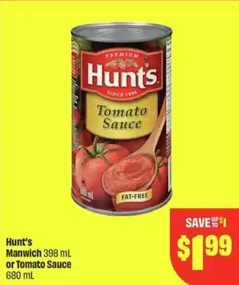 Hunt's Manwich or Tomato Sauce