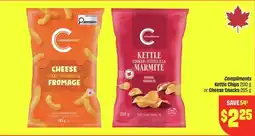 FreshCo Compliments Kettle Chips or Cheese Snacks offer