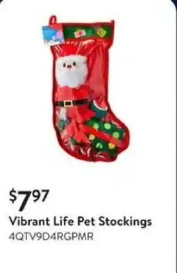 Walmart Vibrant Life Pet Stockings offer