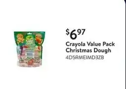 Walmart Crayola Value Pack Christmas Dough offer