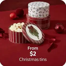 Walmart Christmas tins offer