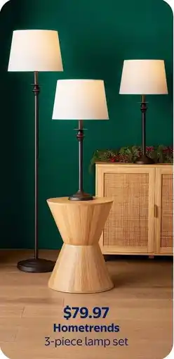 Walmart Hometrends lamp set offer