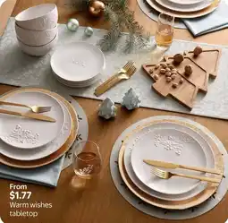 Walmart Warm wishes tabletop offer
