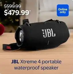 Walmart JBL Xtreme 4 portable waterproof speaker offer