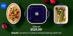 Walmart Staub Ceramics mixed baking dish set offer