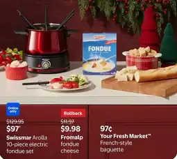 Walmart Swissmar Arolla 10-piece electric fondue set offer