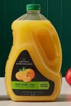 Walmart Our Finest orange juice offer