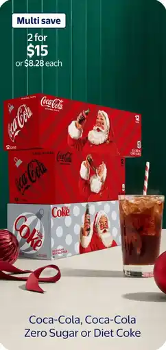 Walmart Coca-Cola, Coca-Cola Zero Sugar or Diet Coke offer