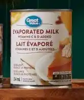 Walmart Great Value evaporated milk offer