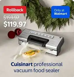 Walmart Cuisinart professional vacuum food sealer offer