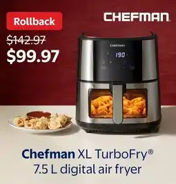 Walmart Chefman XL TurboFry digital air fryer offer