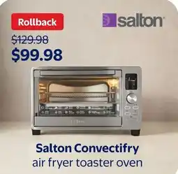 Walmart Salton Convectifry air fryer toaster oven offer