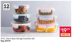 Kitchen Stuff Plus 12 Pc. Clip It Glass Storage Container Set offer