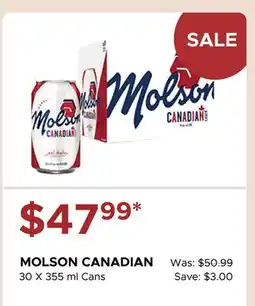 The Beer Store MOLSON CANADIAN offer