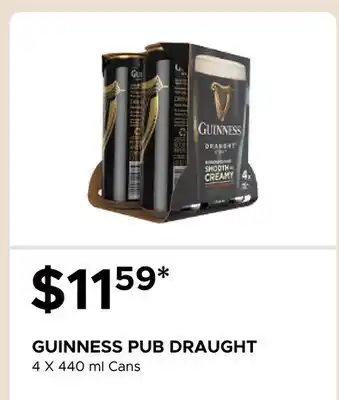 The Beer Store GUINNESS PUB DRAUGHT offer