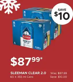 The Beer Store SLEEMAN CLEAR 2.0 offer