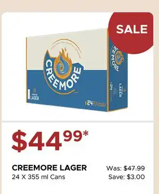 The Beer Store CREEMORE LAGER offer