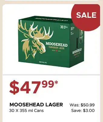 The Beer Store MOOSEHEAD LAGER offer