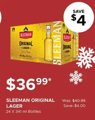 The Beer Store Sleeman Original Lager offer