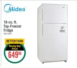 The Brick Midea 18 Cu. Ft. Top-Freezer Refrigerator - MRT18S4AWW offer