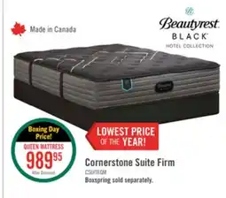 The Brick Beautyrest Black Hotel Cornerstone Suite Tight Top Firm Queen Mattress offer